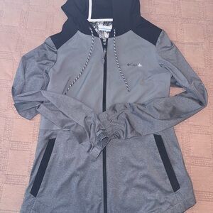 Columbia Black and Gray Hooded Jacket